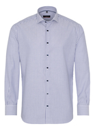 ETERNA LANGARM HEMD MODERN FIT NATTÉ BLAU/WEISS GESTREIFT