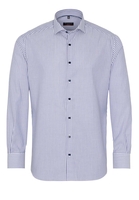 ETERNA LANGARM HEMD MODERN FIT NATTÉ BLAU/WEISS GESTREIFT