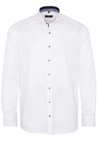 ETERNA LANGARM HEMD MODERN FIT NATTÉ WEISS STRUKTURIERT