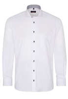 ETERNA LANGARM HEMD MODERN FIT NATTÉ WEISS STRUKTURIERT