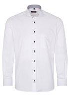 ETERNA LANGARM HEMD MODERN FIT NATTÉ WEISS STRUKTURIERT
