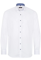ETERNA LANGARM HEMD MODERN FIT NATTÉ WEISS STRUKTURIERT