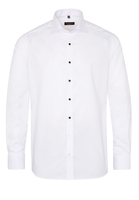 ETERNA LANGARM HEMD MODERN FIT NATTÉ WEISS STRUKTURIERT