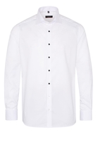 ETERNA LANGARM HEMD MODERN FIT NATTÉ WEISS STRUKTURIERT