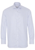 ETERNA LANGARM HEMD MODERN FIT NEVER IRON SHIRT TWILL BLAU/WEISS