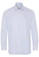 ETERNA LANGARM HEMD MODERN FIT NEVER IRON SHIRT TWILL BLAU/WEISS