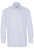 ETERNA LANGARM HEMD MODERN FIT NEVER IRON SHIRT TWILL BLAU/WEISS