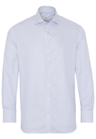 ETERNA LANGARM HEMD MODERN FIT NEVER IRON SHIRT TWILL BLAU/WEISS