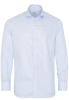 ETERNA LANGARM HEMD MODERN FIT NEVER IRON SHIRT TWILL HELLBLAU