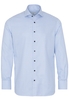 ETERNA LANGARM HEMD MODERN FIT NEVER IRON SHIRT TWILL HELLBLAU