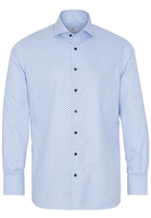 ETERNA LANGARM HEMD MODERN FIT NEVER IRON SHIRT TWILL HELLBLAU