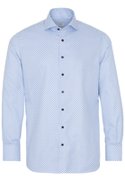 ETERNA LANGARM HEMD MODERN FIT NEVER IRON SHIRT TWILL HELLBLAU