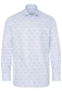 ETERNA LANGARM HEMD MODERN FIT NEVER IRON SHIRT TWILL HELLBLAU/WEISS