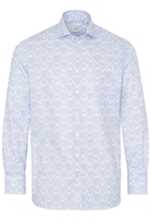 ETERNA LANGARM HEMD MODERN FIT NEVER IRON SHIRT TWILL HELLBLAU/WEISS