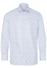 ETERNA LANGARM HEMD MODERN FIT NEVER IRON SHIRT TWILL HELLBLAU/WEISS