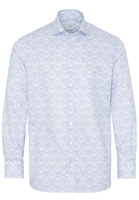 ETERNA LANGARM HEMD MODERN FIT NEVER IRON SHIRT TWILL HELLBLAU/WEISS