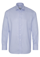 ETERNA LANGARM HEMD MODERN FIT NEVER IRON SHIRT TWILL HELLBLAU/WEISS