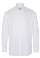 ETERNA LANGARM HEMD MODERN FIT NEVER IRON TWILL WEISS STRUKTURIERT