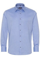 ETERNA LANGARM HEMD MODERN FIT OXFORD BLAU UNIFARBEN