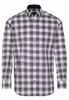ETERNA LANGARM HEMD MODERN FIT OXFORD BLAU/GELB KARIERT
