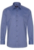 ETERNA LANGARM HEMD MODERN FIT OXFORD BLAU/ROT BEDRUCKT