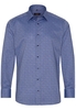 ETERNA LANGARM HEMD MODERN FIT OXFORD BLAU/ROT BEDRUCKT