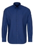 ETERNA LANGARM HEMD MODERN FIT OXFORD MARINEBLAU UNIFARBEN