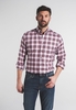ETERNA LANGARM HEMD MODERN FIT OXFORD ROT/BLAU KARIERT