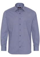 ETERNA LANGARM HEMD MODERN FIT PINPOINT BLAU BEDRUCKT