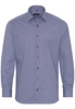 ETERNA LANGARM HEMD MODERN FIT PINPOINT BLAU BEDRUCKT