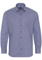 ETERNA LANGARM HEMD MODERN FIT PINPOINT BLAU BEDRUCKT