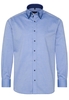 ETERNA LANGARM HEMD MODERN FIT PINPOINT BLAU UNIFARBEN