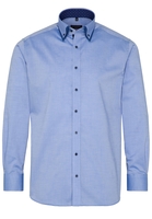 ETERNA LANGARM HEMD MODERN FIT PINPOINT BLAU UNIFARBEN