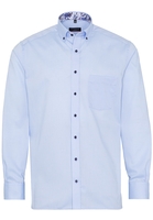 ETERNA LANGARM HEMD MODERN FIT PINPOINT HELLBLAU UNIFARBEN