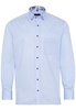 ETERNA LANGARM HEMD MODERN FIT PINPOINT HELLBLAU UNIFARBEN