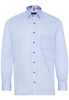 ETERNA LANGARM HEMD MODERN FIT PINPOINT HELLBLAU UNIFARBEN