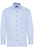 ETERNA LANGARM HEMD MODERN FIT PINPOINT HELLBLAU UNIFARBEN
