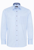 ETERNA LANGARM HEMD MODERN FIT PINPOINT HELLBLAU UNIFARBEN