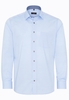 ETERNA LANGARM HEMD MODERN FIT PINPOINT HELLBLAU UNIFARBEN