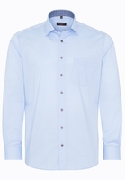 ETERNA LANGARM HEMD MODERN FIT PINPOINT HELLBLAU UNIFARBEN