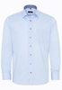 ETERNA LANGARM HEMD MODERN FIT PINPOINT HELLBLAU UNIFARBEN