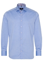 ETERNA LANGARM HEMD MODERN FIT PINPOINT HELLBLAU UNIFARBEN