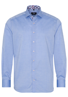 ETERNA LANGARM HEMD MODERN FIT PINPOINT HELLBLAU UNIFARBEN
