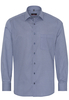 ETERNA LANGARM HEMD MODERN FIT PINPOINT MARINE BEDRUCKT