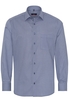 ETERNA LANGARM HEMD MODERN FIT PINPOINT MARINE BEDRUCKT