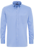 ETERNA LANGARM HEMD MODERN FIT PINPOINT MITTELBLAU UNIFARBEN