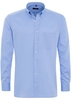 ETERNA LANGARM HEMD MODERN FIT PINPOINT MITTELBLAU UNIFARBEN