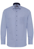 ETERNA LANGARM HEMD MODERN FIT POPELINE BLAU BEDRUCKT