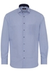 ETERNA LANGARM HEMD MODERN FIT POPELINE BLAU BEDRUCKT