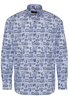 ETERNA LANGARM HEMD MODERN FIT POPELINE BLAU BEDRUCKT